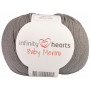 Infinity Hearts Baby Merino Garn Unicolor 02 Mørkegrå