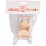 Infinity Hearts Nisse Slæde Træ 8x5x10cm - 1 stk