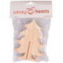 Infinity Hearts Nisse Juletræ Træ 12cm - 2 stk