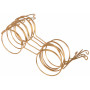 Infinity Hearts Nissebriller/Dukkebriller Metal Guld 100mm - 5 stk
