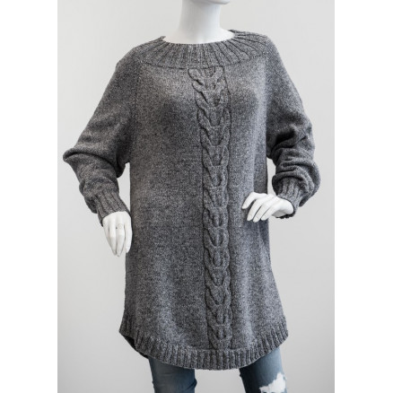 Billede af Mayflower Poncho Sweater med Snoning - Sweater Strikkeopskrift str. S