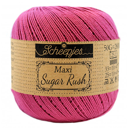 Scheepjes Maxi Sugar Rush Garn Unicolor 251 Garden Rose