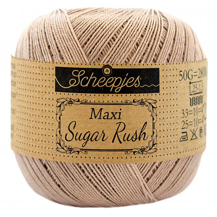 Scheepjes Maxi Sugar Rush Garn Unicolor 257 Antique