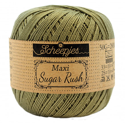 Scheepjes Maxi Sugar Rush Garn Unicolor 395 Willow
