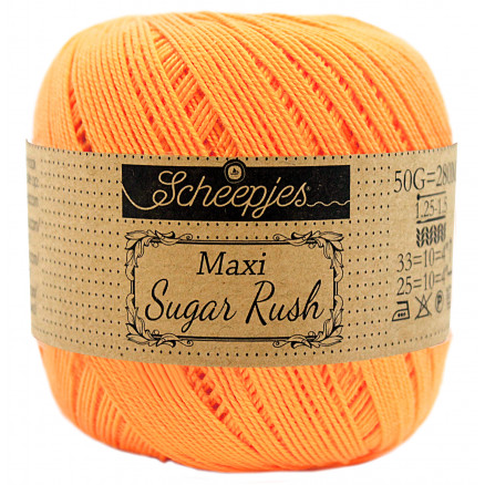 Scheepjes Maxi Sugar Rush Garn Unicolor 411 Sweet Orange thumbnail