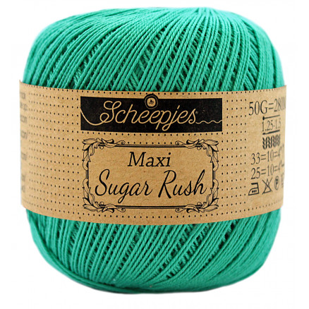 Scheepjes Maxi Sugar Rush Garn Unicolor 514 Jade thumbnail