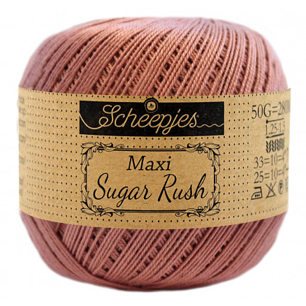 Scheepjes Maxi Sugar Rush Garn Unicolor 776 Antique Rose thumbnail