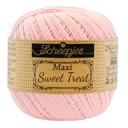 Scheepjes Maxi Sweet Treat Garn Unicolor 238 Powder Pink thumbnail