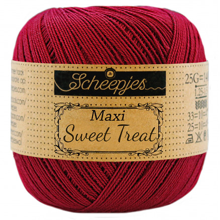 Scheepjes Maxi Sweet Treat Garn Unicolor 517 Ruby thumbnail