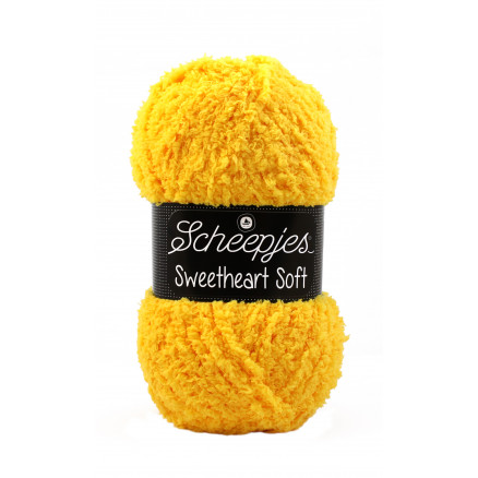 Scheepjes Sweetheart Soft Garn Unicolor 15 Gul