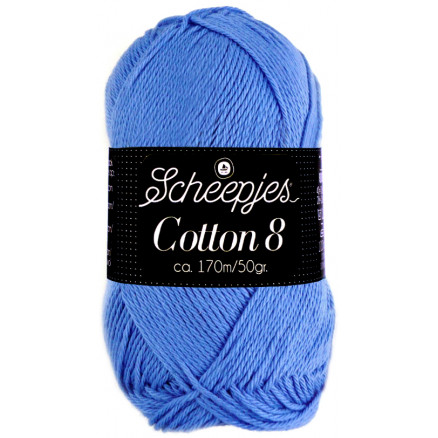 Scheepjes Cotton 8 Garn Unicolor 506 Lavendelblå
