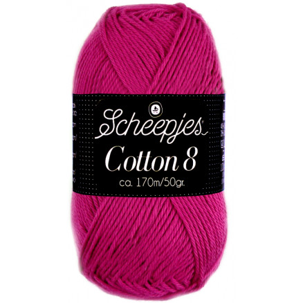 Scheepjes Cotton 8 Garn Unicolor 720 Cerise thumbnail