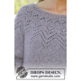 Agnes Sweater by DROPS Design - Bluse Strikkeopskrift str. S - XXXL