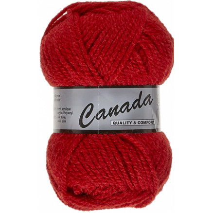 Lammy Canada Garn Unicolor 043 Rød