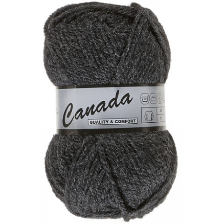 Lammy Canada Garn Unicolor 002 Koksgrå thumbnail