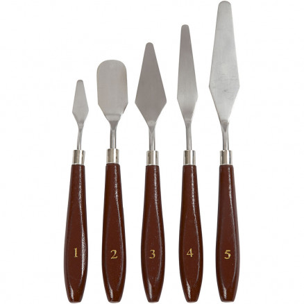 Malerknive, L: 17-23 cm, B: 1,5-2,5 cm, 5stk. thumbnail