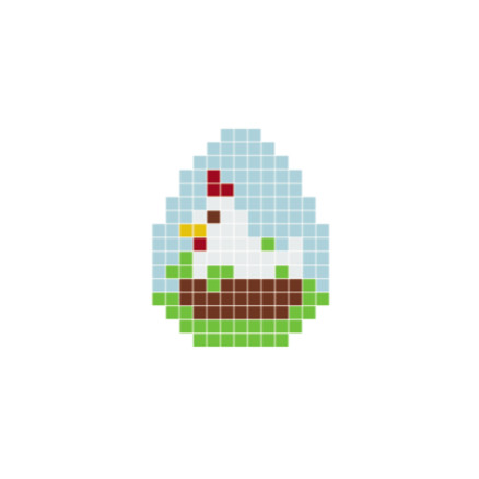 Påskehøne Pixelhobby - Påske Perlemønster - Påskehøne Pixelhobby - Påske Perlemønster