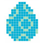 Påskeæg Blå Pixelhobby - Påske Perlemønster