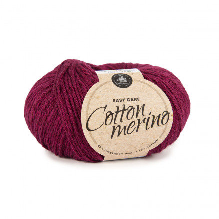 #3 - Mayflower Easy Care Cotton Merino Garn Solid 05 Kirsebærrød