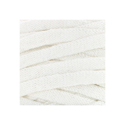 Hoooked Ribbon XL Stofgarn Unicolor 28 Hvid/Perlehvid