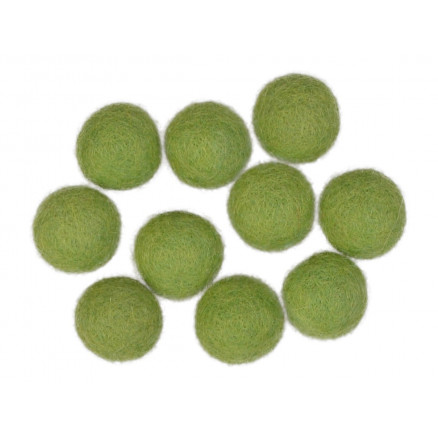 Filtkugler 20mm Grøn GN4 - 10 stk