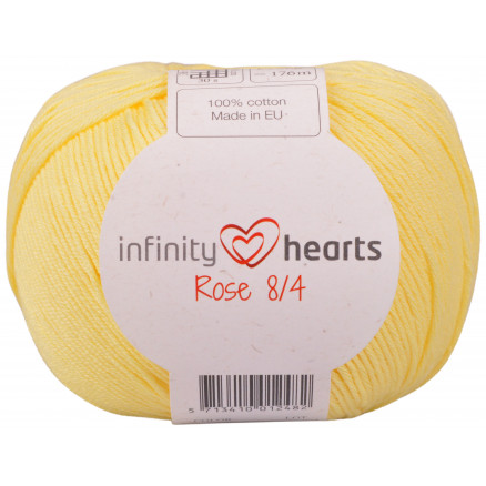 Infinity Hearts Rose 8/4 Garn Unicolor 177 Lys Gul thumbnail