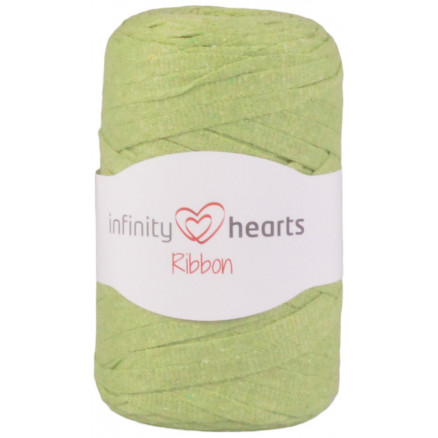 #2 - Infinity Hearts Ribbon Stofgarn 11 Pistacie Grøn