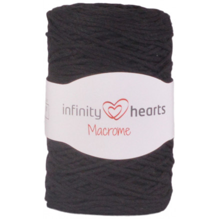 Infinity Hearts Macrome Garn 02 Sort thumbnail