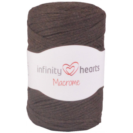 Infinity Hearts Macrome Garn 10 Mørkebrun thumbnail