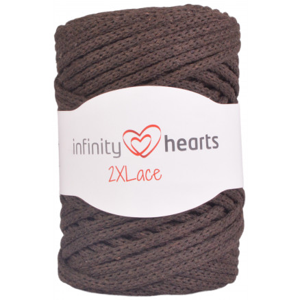 Infinity Hearts 2XLace Garn 10 Mørkebrun thumbnail