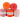 Infinity Hearts Dahlia Stofgarn 18 Orange Nuancer - 1 stk