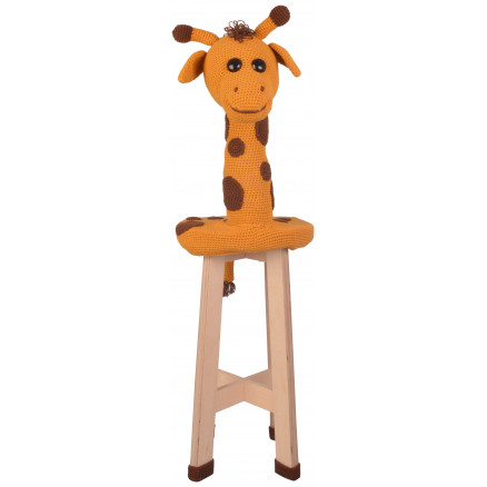 2: Giraf Skammel af Rito Krea - Skammel betræk Hækleopskrift - Giraf Skammel af Rito Krea - Skammel betræk Hækleopskrift