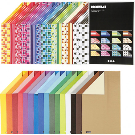 Color Bar rivekarton, A4 210x297 mm, 250 g, ass. farver, 32x10ark thumbnail