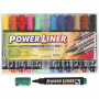 Power Liner, stregtykkelse: 1,5-3 mm, ass. farver, 12stk.