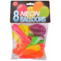 Bini Balloons Balloner Neon Ass. farver Ø26cm - 8 stk