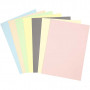 Pastel karton, A4 210x297 mm, 160 g, pastelfarver, 210ass. ark