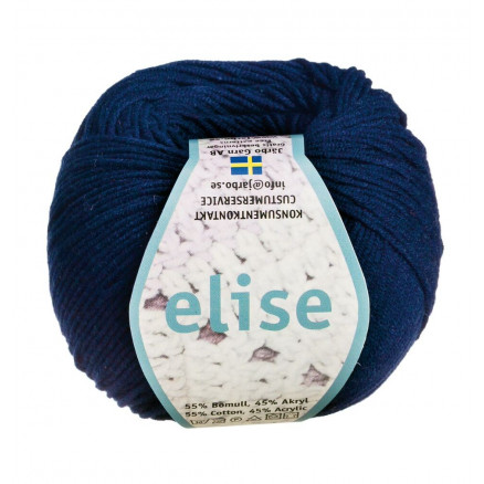 Järbo Elise Garn Unicolor 69220 Marineblå