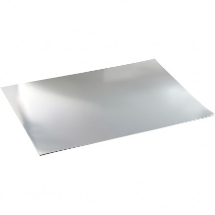 Metalkarton, A2 420x600 mm, 280 g, sølv, 10ark thumbnail