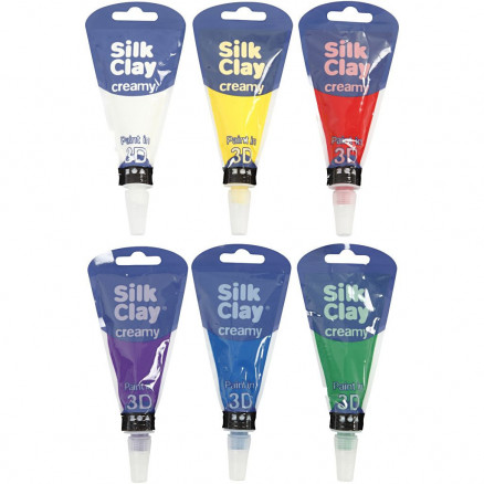 Billede af Silk Clay ® Creamy, standardfarver, 6x35 ml/ 1 sæt hos Rito.dk