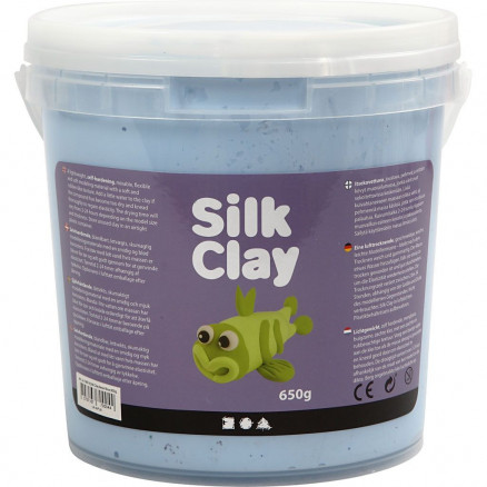 Silk ClayÂ®, neon blå, 650 g/ 1 spand