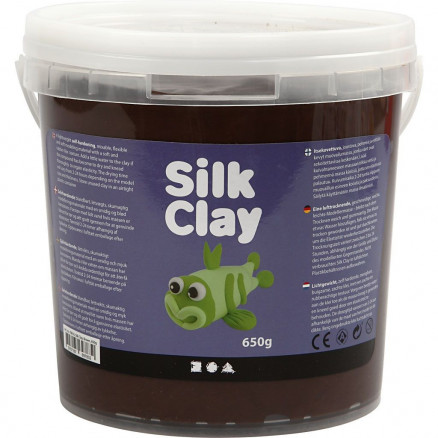 Silk ClayÂ®, brun, 650 g/ 1 spand