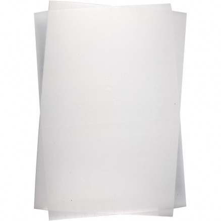 Krympeplast, mat transparent, 20x30 cm, tykkelse 0,3 mm, 100 ark/ 1 pk