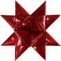 Stjernestrimler, B: 25+40 mm, diam. 11,5+18,5 cm, rød, rød glitter, outdoor, 16strimler, L: 86+100 cm