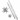 Stjernestrimler, B: 25+40 mm, diam. 11,5+18,5 cm, sølv glitter, outdoor, 16strimler, L: 86+100 cm