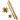 Stjernestrimler, B: 25+40 mm, diam. 11,5+18,5 cm, guld glitter, outdoor, 16strimler, L: 86+100 cm