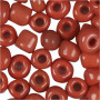 Rocaiperler, mørk rød, diam. 3 mm, str. 8/0 , hulstr. 0,6-1,0 mm, 500 g/ 1 pk.