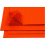 Harmonikapapir, orange, 28x17,8 cm, 8 ark/ 1 pk.