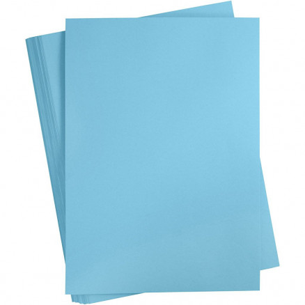 Karton, A2 420x600 mm, 180 g, klar blå, 100ark thumbnail