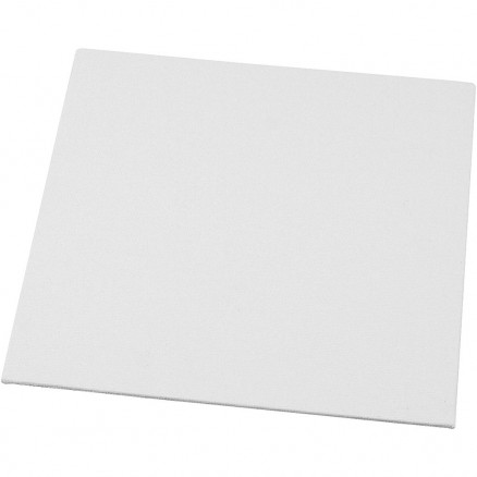 #1 - Malerplade, str. 20x20 cm, tykkelse 3 mm, hvid, 280 g, 10stk.