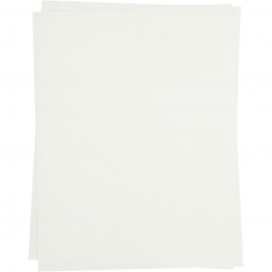Det er billigt Opsætning stimulere Transferpapir, ark 21,5x28 cm, transparent, til lyse tekstiler, 5ark -  Rito.dk